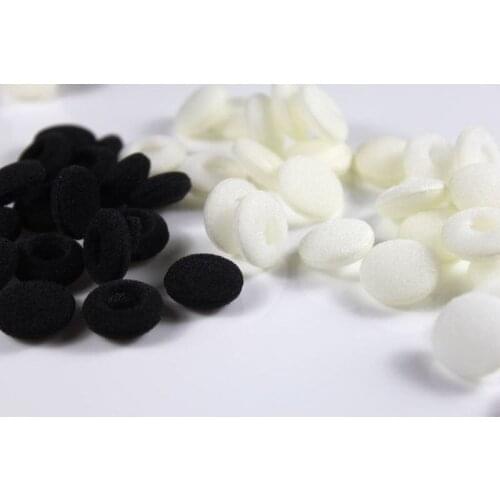 100/1000pcs Sponge Covers Tips Black or White Soft Foam Earbud Headphone Ear pads Replacement For Earphone MP3 MP4 Moblie Phone