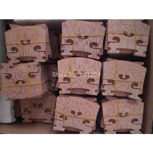 100 PCs Aged Maple Violin Bridges, High grade violin bridge 4/4