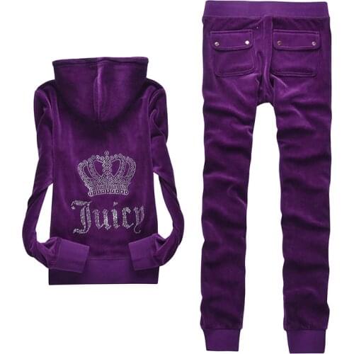 2021Spring/Fall/Winter Womens Brand Velvet Fabric VelourTracksuits Suit Women Track Suit Hoodies And Pants Fat Sister Black XXL