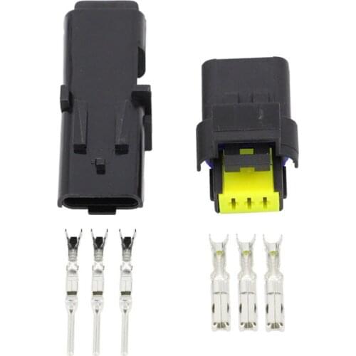 5 Sets 3 Pin DJ7037A-1.5-11/21 Female Male FO Turn Light Plug FO Lamp Socket FCI Car Sensor Connector For Auto Truck