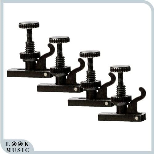 4 Pcs British Style 4/4 Violin String Adjuster Fine Tuner Violin Parts Fiddle Fine Tuner Hill Style Fine Tuner Violin Tailpiece