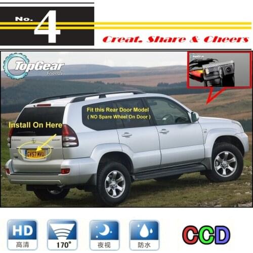 Car Camera For TOYOTA Land Cruiser LC 120 LC120 Prado 2002~2009 High Reverse Rear View Back Up Camera For PAL Use | CCD + RCA