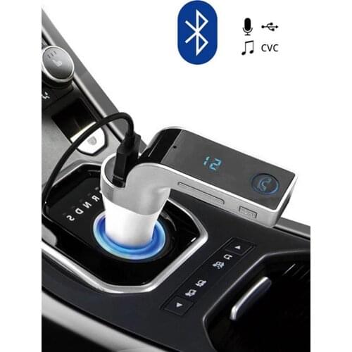 Car Kit Bluetooth Handsfree FM Transmitter Cigarette Lighter Type Radio MP3 Player USB Charger Car Automobile Accessories
