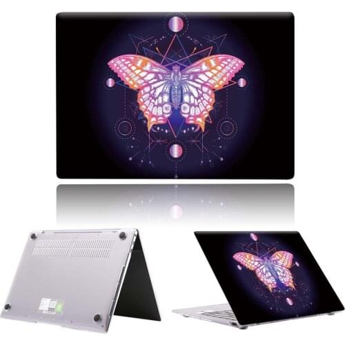 Red Butterfly New PVC Laptop Case For Huawei MateBook 13/13 AMD Ryzen/14/D14/D15/X 2020/X Pro/Pro 16.1/Honor MagicBook 14/15