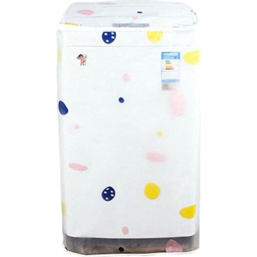 Waterproof Washing Machine Cover Zippered Top Sunscreen Home Automatic Impeller Roller Dust Cover Drum Accessories 57*57*87cm