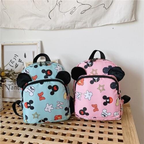 Childrens Bags Cute Boys And Girls Baby Fashion Travel Backpack Mickey Cartoon Backpack Baby School Bag