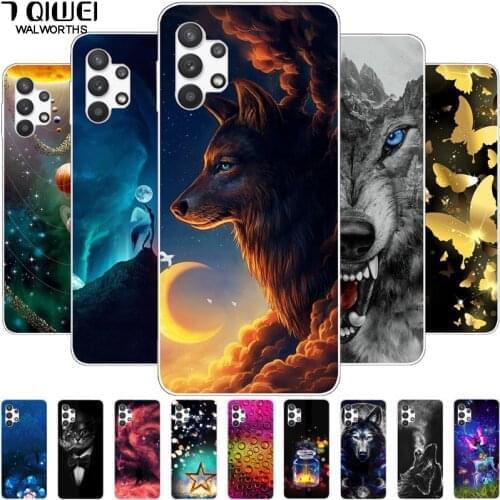 For Samsung A52 Case A525F Soft Silicone TPU Phone Cover for Samsung Galaxy A52 5G Case A526B 6.5'' A 52 2021 Wolf Lion Bumper