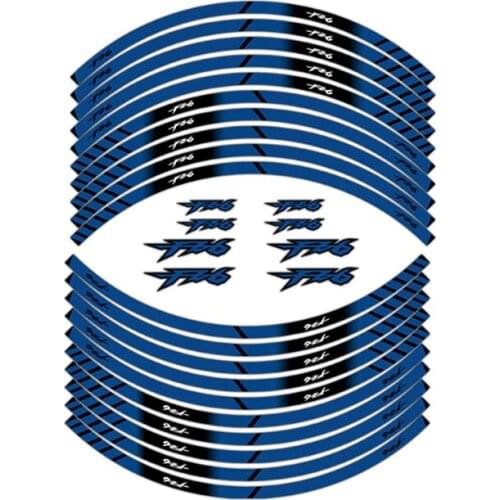 High Quality Wheel Sticker Stripes Waterproof Reflectives Rim Tire Protection Decals Stickers For YAMAHA FZ6 fz6 Motorcycle