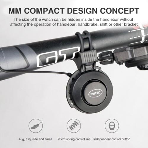 MTB Electronic Horn 4 Modes USB Rechargeable Mountain Road Bike Electric Scooter Bicycle Handlebar Parts Sound Alarm Ring Bell