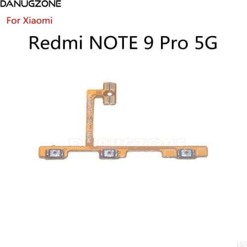 Power Button Switch Volume Button Mute On / Off Flex Cable For Xiaomi Redmi NOTE 9 Pro 5G