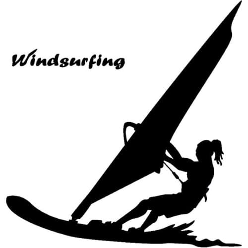 Interesting Water Sports Windsurfing ATV Decals PVC Fashion Decorative Waterproof Sunscreen Stickers Can Be Customized Color
