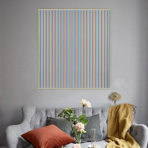 Citon Bridget Riley《Elysium》Canvas Oil Painting Artwork Poster Picture Wall Hanging Decorations Home Living Room Decor