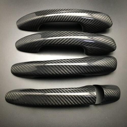 RHD For Mercedes Benz E Class Coupe W213 E200 E250 E300 E350 E45 E63 RHD Carbon Fiber Door Handle Cover Car styling 2017 2018