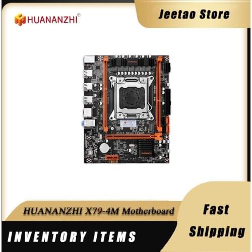 HUANANZHI X79-4M X79 Motherboard SATA M-ATX USB3.0 NVME NGFF M.2 SSD support REG ECC memory and Xeon E5 processor C2/V1/V2 2640