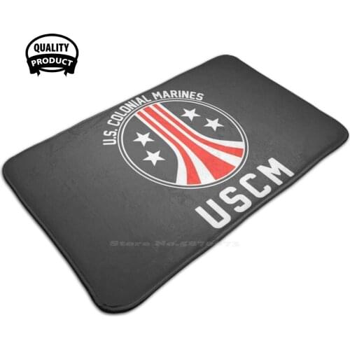 Uscss 2Q 3D Soft Non-Slip Mat Rug Carpet Foot Pad Uscss Covenant Nostromo S Weyland Yutani Corp Riley Corporation Movie Balck