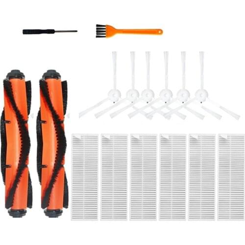 Side Brush Hepa Filter Kits for Xiaomi Mijia G1 Vacuum Cleaner Accessories Roll Brush Hepa Filter Spare Parts