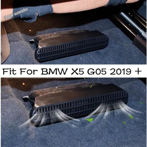 Lapetus Car Under Seat Floor AC Vent Outlet Cover Trim Black Interior Parts Accessories Fit For BMW X5 G05 2019 2020 2021