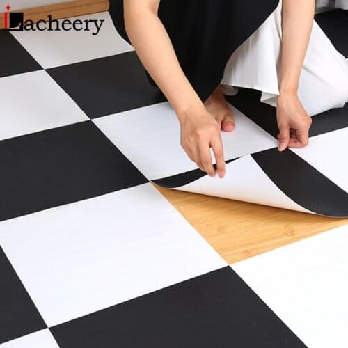 Thick Marble Ground Ceramic Tile Stickers Kitchen Waterproof Floor Sticker Bathroom Self Adhesive Wallpaper Home Wall Decoration
