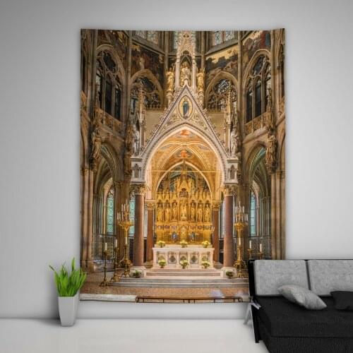 Church Christ Wall Hanging Tapestry Custom Bedroom Home Decoration
