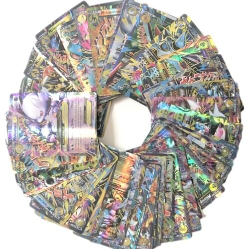 2021 New 10-50PCS V GX EX Vmax Mage Pokemon Game Collection Battle Trading Card Childrens Toys Birthday Gift