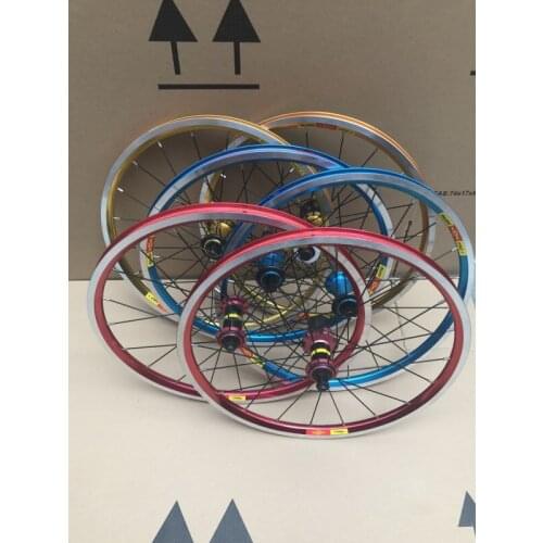 RUJIXU straight pull 20 inch V brake 5 Palin ultralight small wheel set folding car 451 406 wheel set support 7 to 11 speed