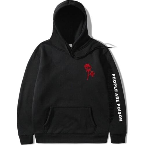 People Are Poison Hoodies Mens Black Harajuku Streetwear Mujer Inspired Aesthetic Men/Women Hooded Tops Sweatshirt