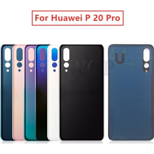 For Huawei P20 pro Battery Back Cover Rear Door Housing Side Key Replacement Repair Spare Parts