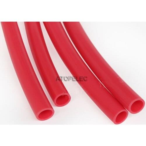 1M ID 1mm/2mm/3mm/4mm/5mm/6mm PTFE F4 Tubing Pipe ROHS High Temperature 260Deg.C Red 600V