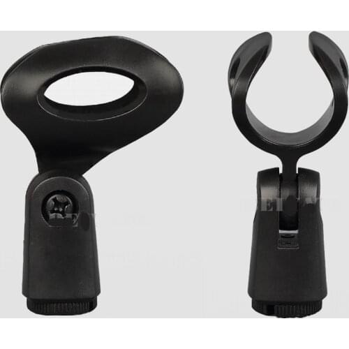 100PC Flexible Rubberized Universal Microphone Clip Holder Clamp Clip Holder Mount For Instrument Microphone Mic Stand Accessory