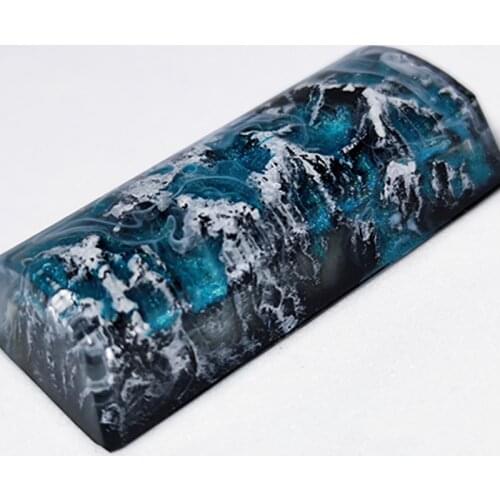 2.25u Personality Resin Valley Keycaps Natural Environment Enter Key Keycaps Game For Mechanical Keyboard Keycaps