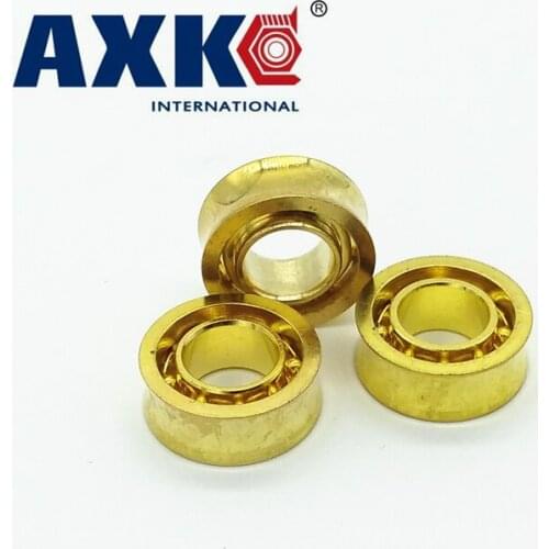 2021 Sale Time-limited Steel Axk R188 Kk Bearing Gold-plated R188kk Speed Bearings / Gold R188-u-groove(6.35*12.7*4.762)
