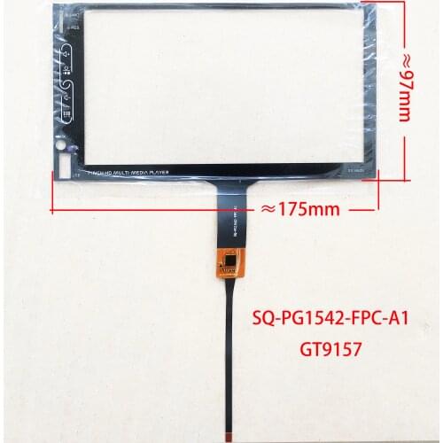 7 Inch Touch Screen Sensor Glass Panel Hand Writer Digitizer IIC 6Pin GT9157 For Car Radio Player SA-655 SQ-PG1542-FPC-A1