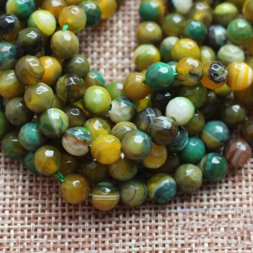8mm Multi-color Faceted Stripe Agates Round Beads 14.5",For DIY Jewelry Making ! We provide mixed wholesale for all items