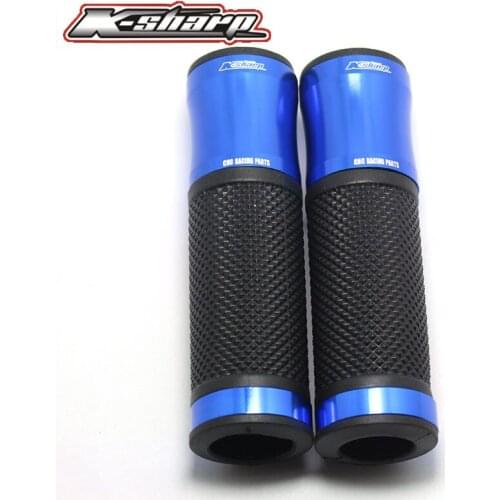 9 color CNC Motorcycle Aluminum Rubber Gel Hand Grips 7/8" Handle Bar Sports Bikes for BMW K1200S R1200R R1200RT /SE R1200S