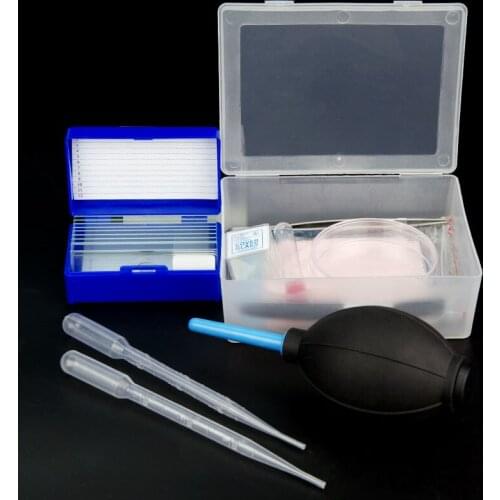 Biological Microscope Accessories Set Biology Science Experiment Sets Microscopio Glass Slides Cover Biological Taxidermy Tools