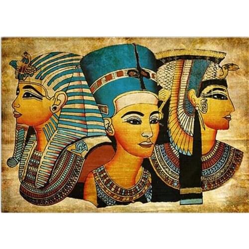 5D DIY Diamond Painting Egyptian Portrait Diamond Embroidery Cross Stitch Kit Religious Art Mosaic Needlework Home Decor Gift