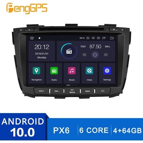Android 10.0 GPS Navigation For Kia Sorento 2013 2014 Venga Touchscreen Multimedia Headunit DVD Player FM AM Radio With Carplay