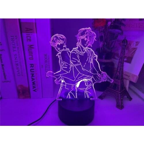 Banana Fish Led Night Light Anime for Bedroom Decor Child Kids Birthday Gift Manga Gadget Dropshipping 3D Lamp