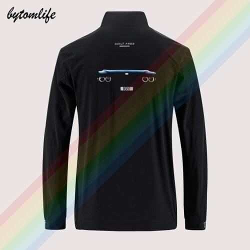 E39 M5 Beast Angel Eyes Slim Sport Jacket Mens Windbreaker Zipper Thin Jacket Mens Casual Back Printing Jacket Asian Size