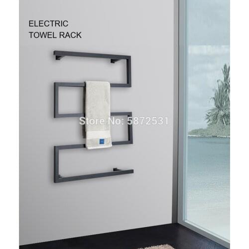 Bow shaped Electric bath towel warmer 304 stainless steel shower room heated towel warmer bathroom towel warmer rack