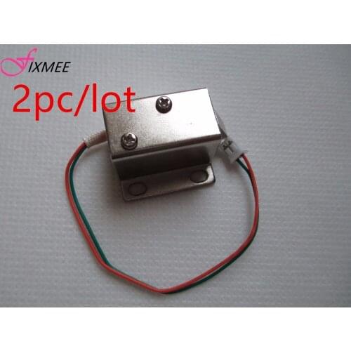 Fixmee 2 PCS DC 12V Cabinet Door Lock Electric Lock Assembly Solenoid