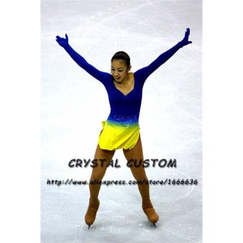 Crystal Custom Figure Skating Dress Girls New Brand Ice Skating Clothes For Competition DR4645