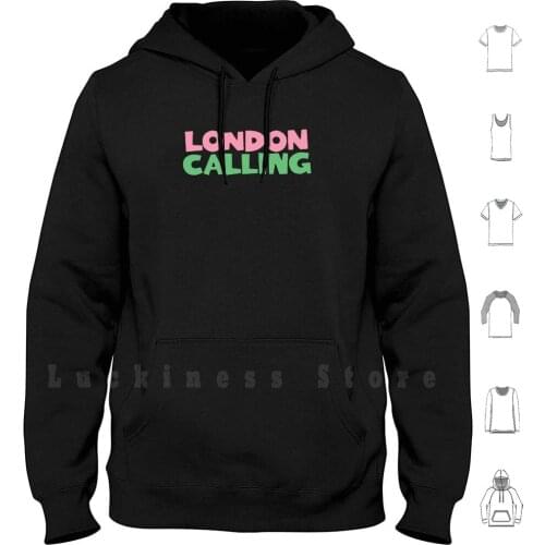 London Calling Hoodies Long Sleeve London Calling London Calling Artwork Punk Clash London Calling Bass Punk