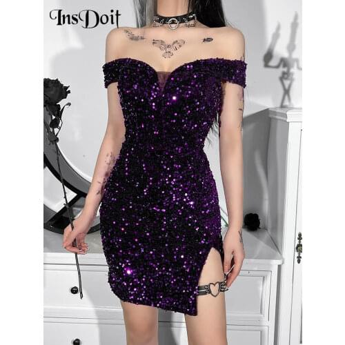 Летние платья с открытыми плечами INSDOIT China At AliExpress