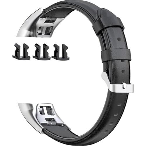 Leather Band for Huawei Honor Band 5 4 Men Women Bracelet Strap Loop for Honor Band 4 5 Watch Wrist Band