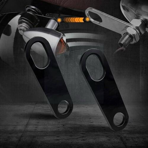 Turn Signal Light Mounts Brackets For Custom Fork Motorcycle Holder Light Mounts Clamp Shock Lamp Indicator Chopper F9Y5
