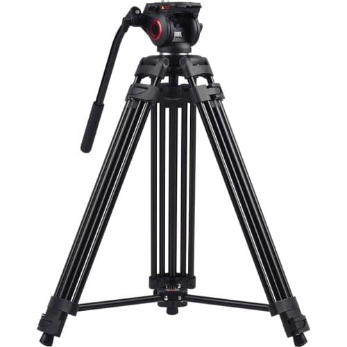 Miliboo MTT601A Photography Aluminum Alloy Tripod 3 Sections Fluid Hydraulic Bowl Head 153cm for Canon Nikon Sony DSLR Cameras