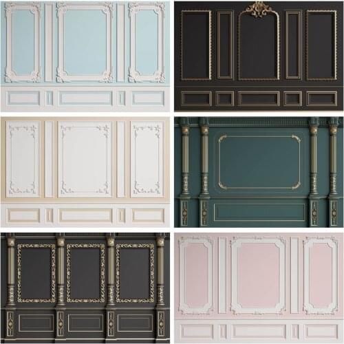 MOCSICKA Black Green Retro Door Room Photography Backdrops for Wedding Birthday Portrait Photocall Background Photo Studio Props