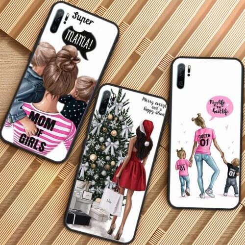 Fashion Queen Mom Girls Phone Case For Huawei honor Mate P 9 10 20 30 40 Pro 10i 7 8 a x Lite nova 5t