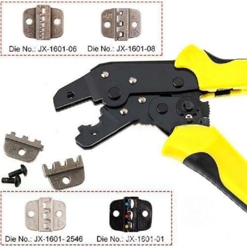 4 IN 1 Multi-gauge Wire Crimpling Pliers Set Erminal Crimper Tool Kit With Screwdriver Crimping Jaws Crimper Cable Cutter